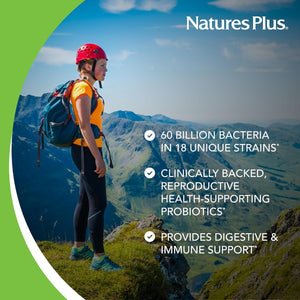 Naturesplus GI Natural Probiotic Women - Digestive & Immune Support, Urinary Tract Health - 30 Servings