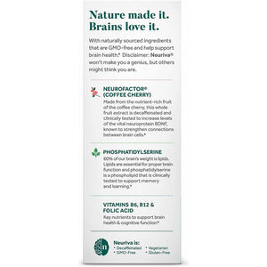 NEURIVA plus Brain Supplement for Memory and Focus Clinically Tested Nootropics 30 Capsules