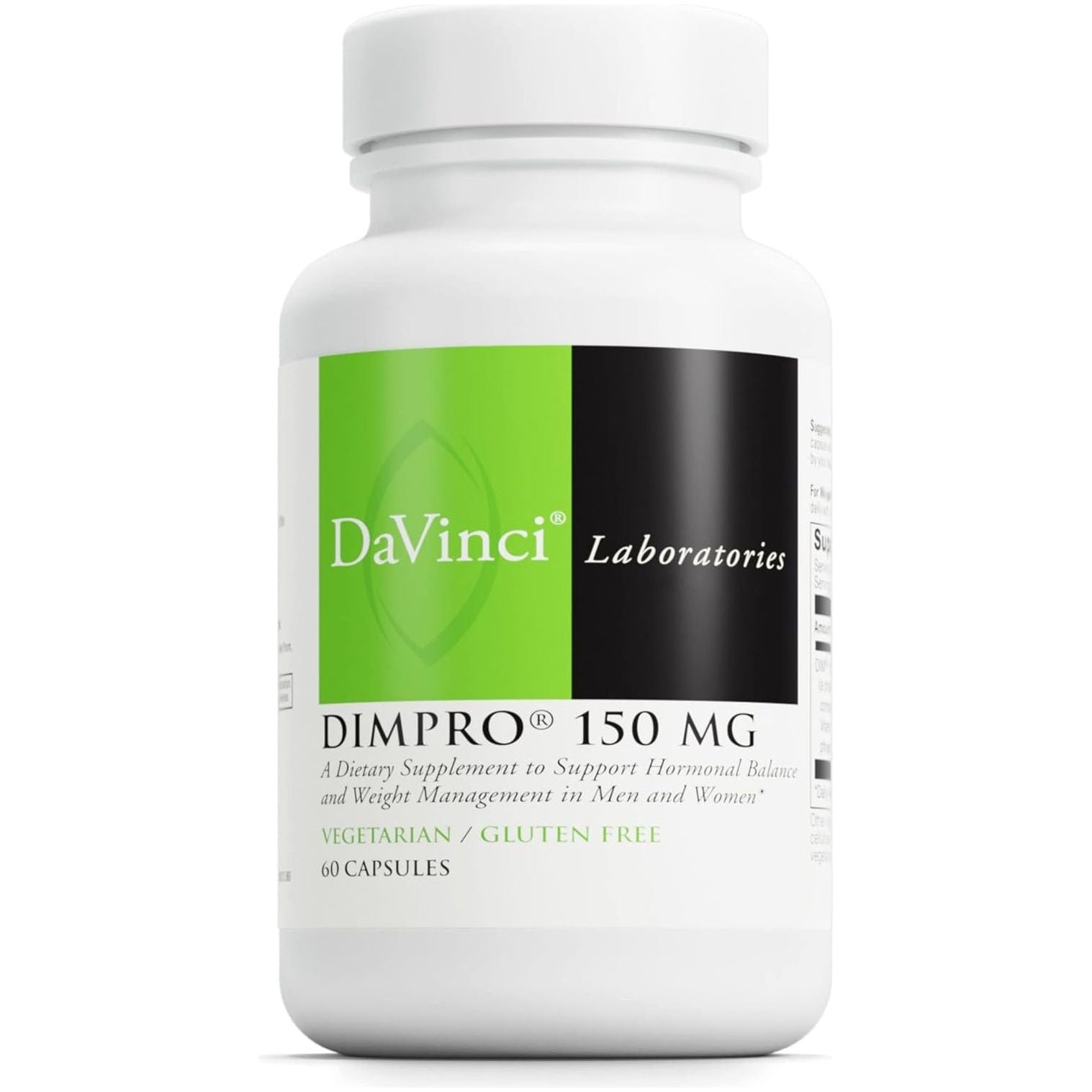 DAVINCI Labs Dimpro 150 Mg to Support Hormonal Balance & Healthy Weight Management 60 Capsules