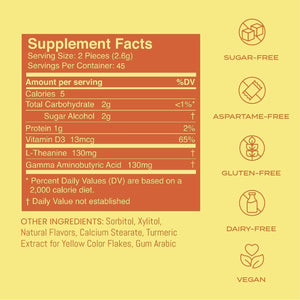 Neurogum Calm & Clarity Mints Nootropic Brain Supplements for Men & Women (144 Pieces)