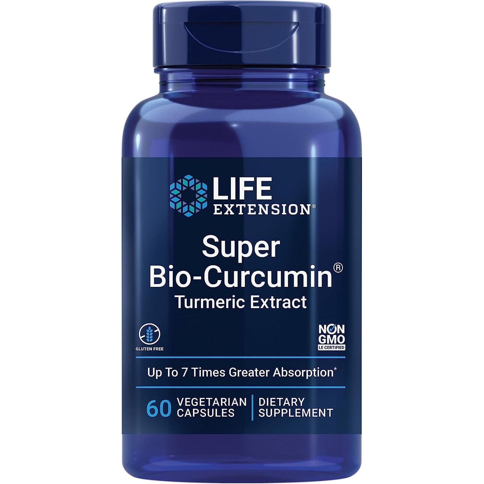 Life Extension Super Bio-Curcumin Turmeric Extract – Highly-Absorbable Curcumin for Whole-Body Health Support – 60 Capsules
