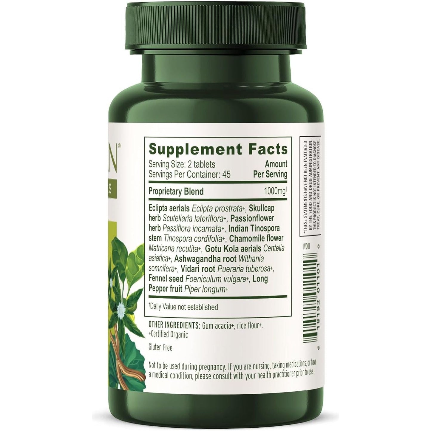 Banyan Botanicals Tranquil Mind  – Supports Occasional Anxiousness & Promotes a Sense of Calm 90 Tablets