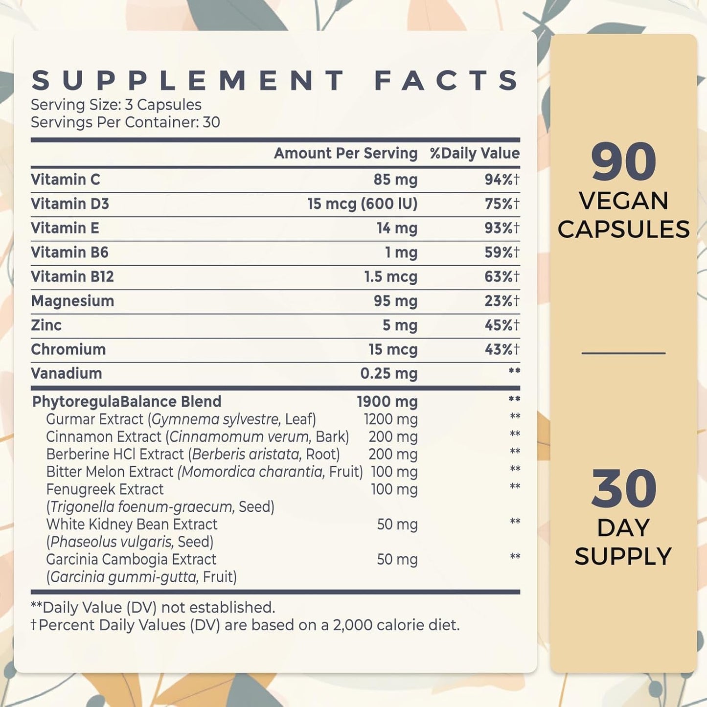 16 in 1 Blxxd Sugr Effective Gymnema Sylvestre Supplement 2100MG | 90 Vegan Capsules