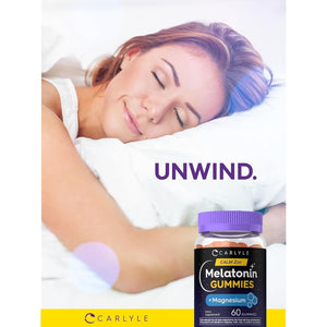 Carlyle Melatonin Gummies 10Mg | with Magnesium Citrate | 60 Count |