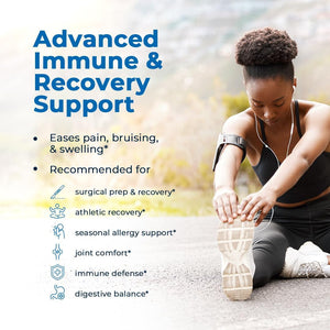 Vitamedica Bromelain & Quercetin Supplement for Immunity, Joint Support, Inflammation and Muscle Recovery 30 Servings