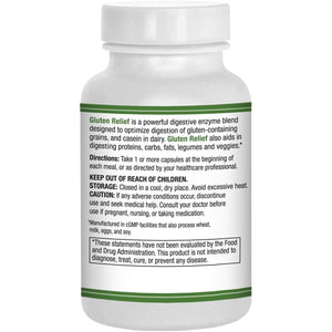 Gluten Relief plus - Gluten Digestion Support – Premium Natural Digestive Enzyme Formula - 90 Vegetarian Capsules