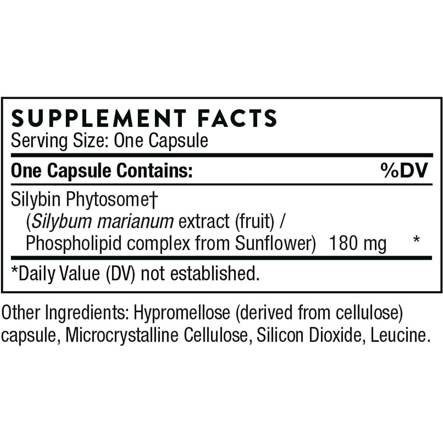 THORNE Siliphos - Botanical Extract Complex for Antioxidant and Liver Support - 90 Capsules