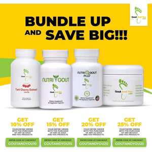 Nutrigout Uric Acid Cleanse Supplement 60 Vegetarian Capsules of 500 Mg Each