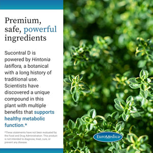 Euromedica Sucontral D - 60 Capsules - Non-Gmo, Vegan - 60 Servings
