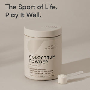 Sports Research® Colostrum Powder – Formulated to Support Workout Performance, Immunity & Gut Health 75 Servings