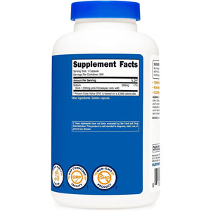 Nutricost Pink Himalayan Salt Capsules 1000Mg, 390Mg Sodium, 240 Capsules - Non-Gmo, Gluten Free