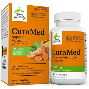 Terry Naturally Curamed 750 Mg Curcumin Complex - Superior Absorption BCM-95 (120 Softgels)