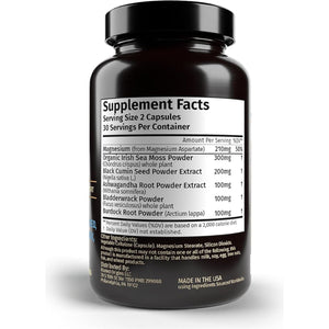 Sea Moss Capsules - Immune Support, Gut Health, Energy, & More - 60 Capsules