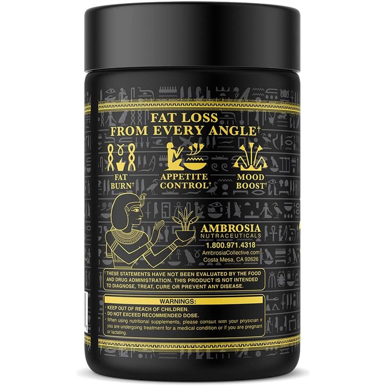 Ambrosia Ember™ Thermogenic Fat Burner & Appetite Support Supplement Pills