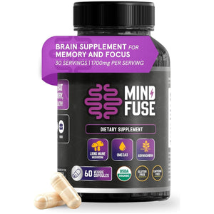 Nootropic Memory Booster Supplement for Adults 60 Capsules