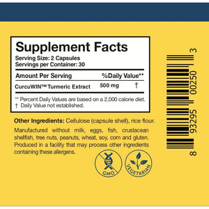 Researched Nutritionals Curcumin Pure - Clinically Researched Curcumin Extract (60 Capsules)