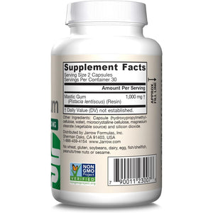 Jarrow Formulas Mastic Gum 1000 Mg for Gastrointestinal Health Support, 60 Veggie Capsules