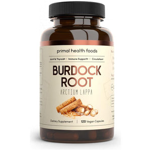 Organic Burdock Root Capsules 1000 Mg - Circulation, Blood, Immune, Thyroid, Skin and Joint Support 60 Servings