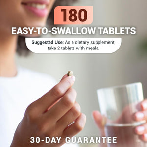 Dr. Berg Advanced Digestive Enzymes with Apple Cider Vinegar - 180 Tablets