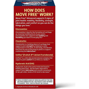 Move Free Triple Strength Glucosamine Chondroitin and Hyaluronic Acid Joint Supplement, 80 Count