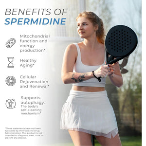 Neurogan Spermidine Supplement - 1200Mg - for Cellular Health, Anti-Aging & Energy* - Made in USA - 10MG - 120 Servings