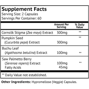 Stronghold Natural Bladder Control - to Support Healthy Urinary Flow (120 Count)