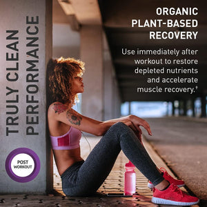 Garden of Life Sport Vegan Organic Plant Based Post Workout Muscle Recovery Powder - Blackberry Lemonade 30 Servings
