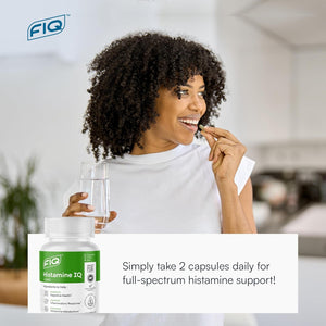 FIQ - Histamine IQ - Diamine Oxidase Supplement - Histamine & Immune Support - 60 Capsules