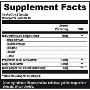 Sculpt Nation by V Shred Digestive Enzymes for Occasional Bloating Relief for Women and Men - 90 Gluten-Free Capsules