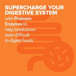 Florajen Digestive Enzymes with Probiotics and Prebiotics- Digestive Health, Gut Relief & Bloating - 30Ct