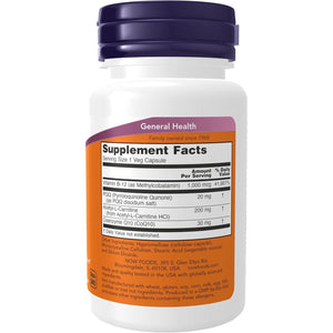 NOW Foods Supplements, PQQ Energy, Free Radical Scavenger*, Cognitive Support*, 30 Veg Capsules