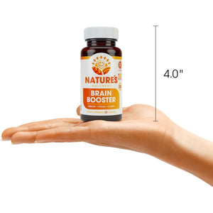 Natures Wellness Brain Booster | Natural Cognitive Enhancer for Increased Focus, Memory and Mental Clarity