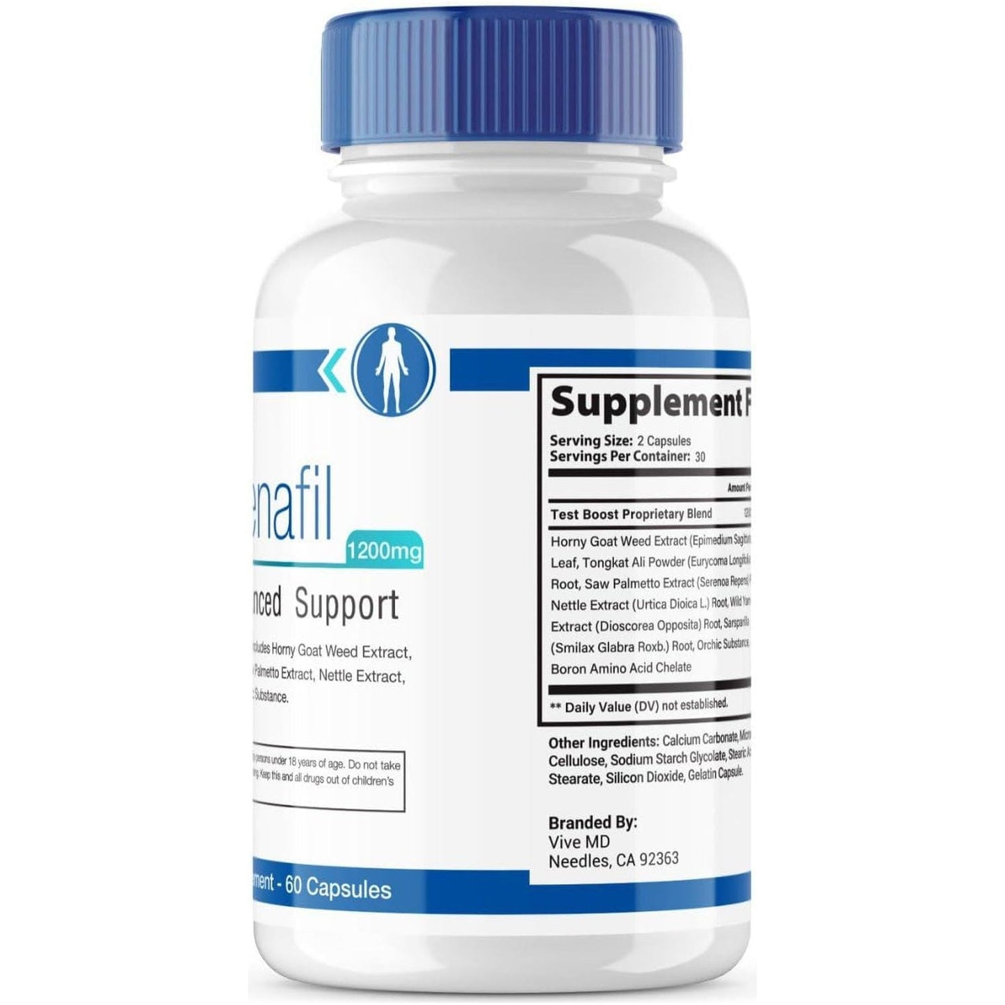 Zydenafil Pills for Men Advanced Formula - Zydenafil 1200Mg for Maximum Strength (60 Capsules)