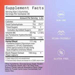 FLEX PMS Eraser - Relief Targets Cramping, Bloating, Mood, Fatigue, Helps PMS Symptoms 60 Gummies