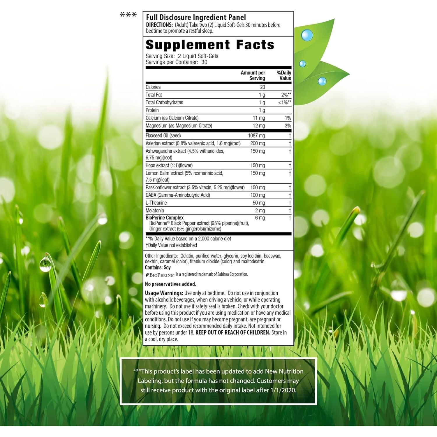 Irwin Naturals Power to Sleep PM - 60 Liquid Soft-Gels - 30 Servings