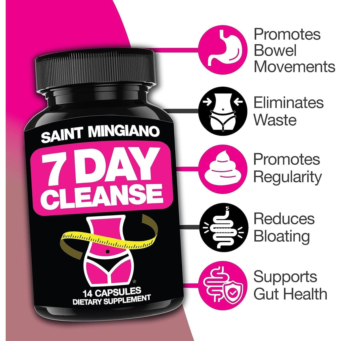 7 Day Cleanse Program | Colon Detox with Natural Laxative for Constipation & Bloating