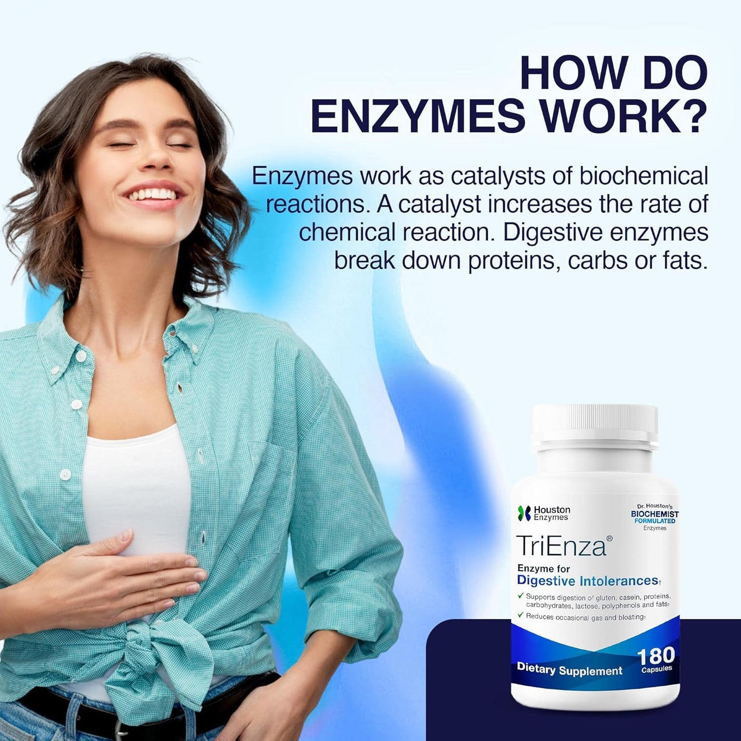 – Trienza – Broad-Spectrum Enzymes for Digestive Intolerances - 180 Capsules