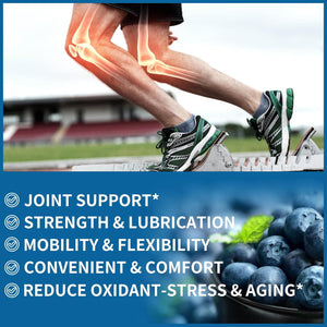 Glucosamine Chondroitin Gummies with MSM, Boswellia Turmeric & Hyaluronic Acid, Extra Strength Joint Support Supplement (2 PACK, 120 Count).