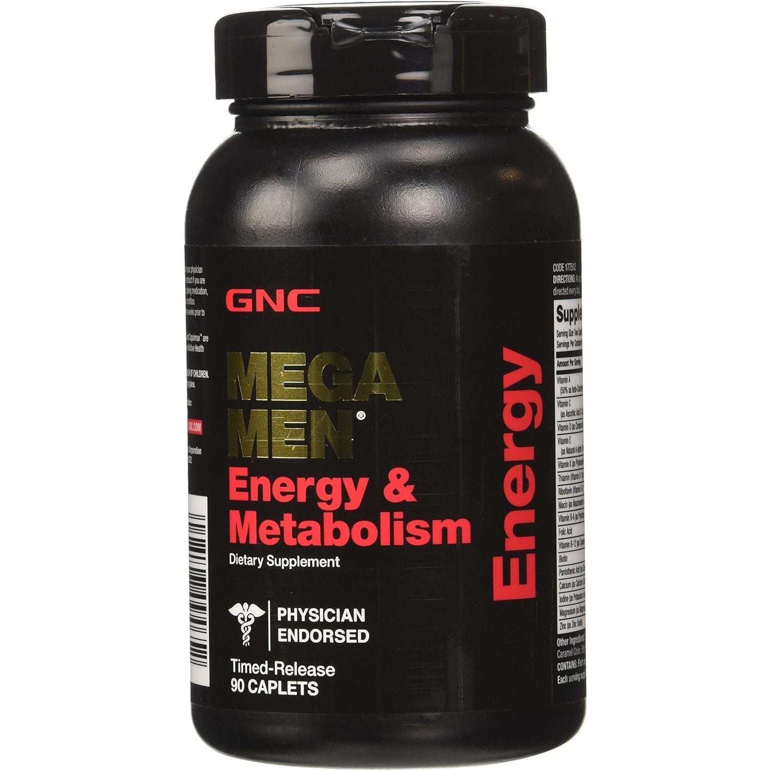 GNC Mega Men Energy and Metabolism Supplement, 90 Count