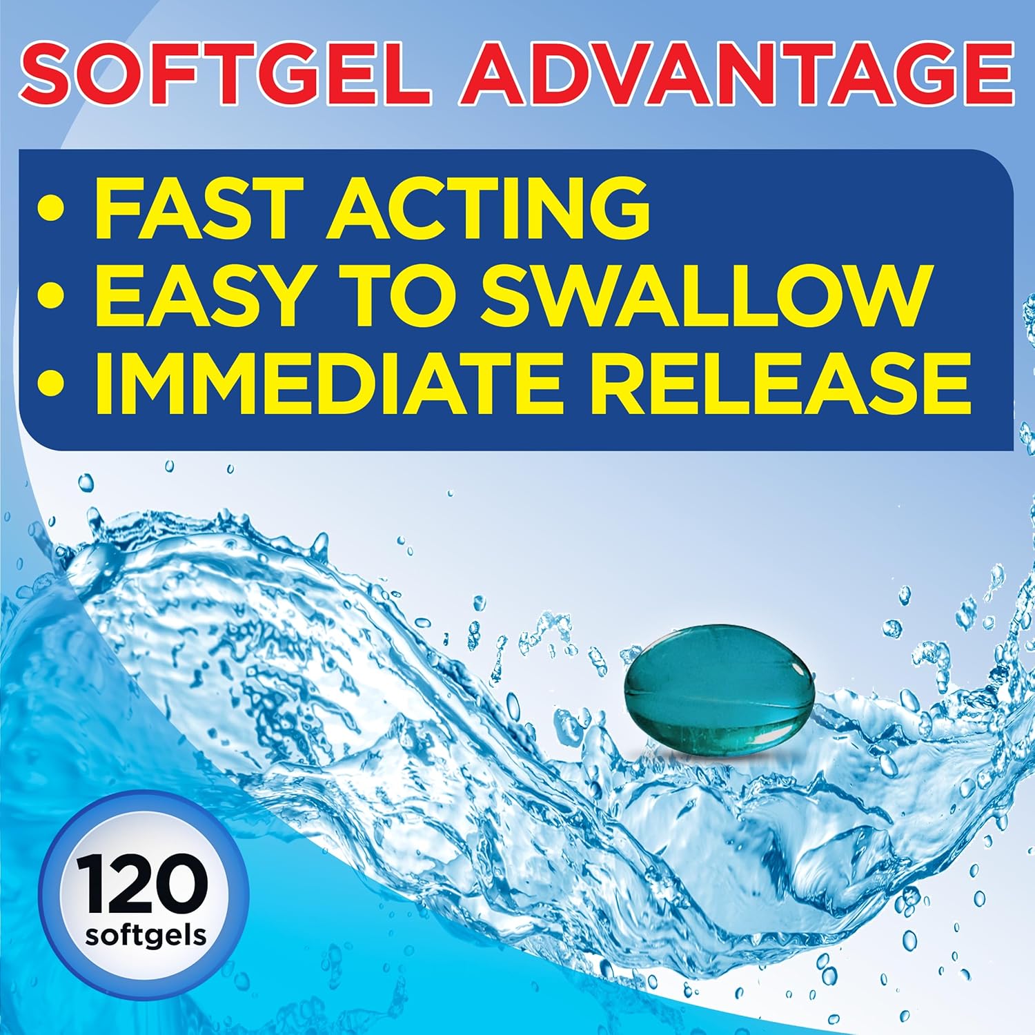 Maximum Strength Caffeine-Free Diuretic Softgels, Pambrom 50Mg, Helps Relieve Heaviness Due to Water Weight Gain (120 Count)