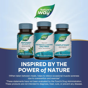 Nature'S Way Mega-Zyme, Pancreatic & Systemic Enzymes*, Relieves Occasional Muscle Soreness Due to Overexertion and Exercise,200 Tablets