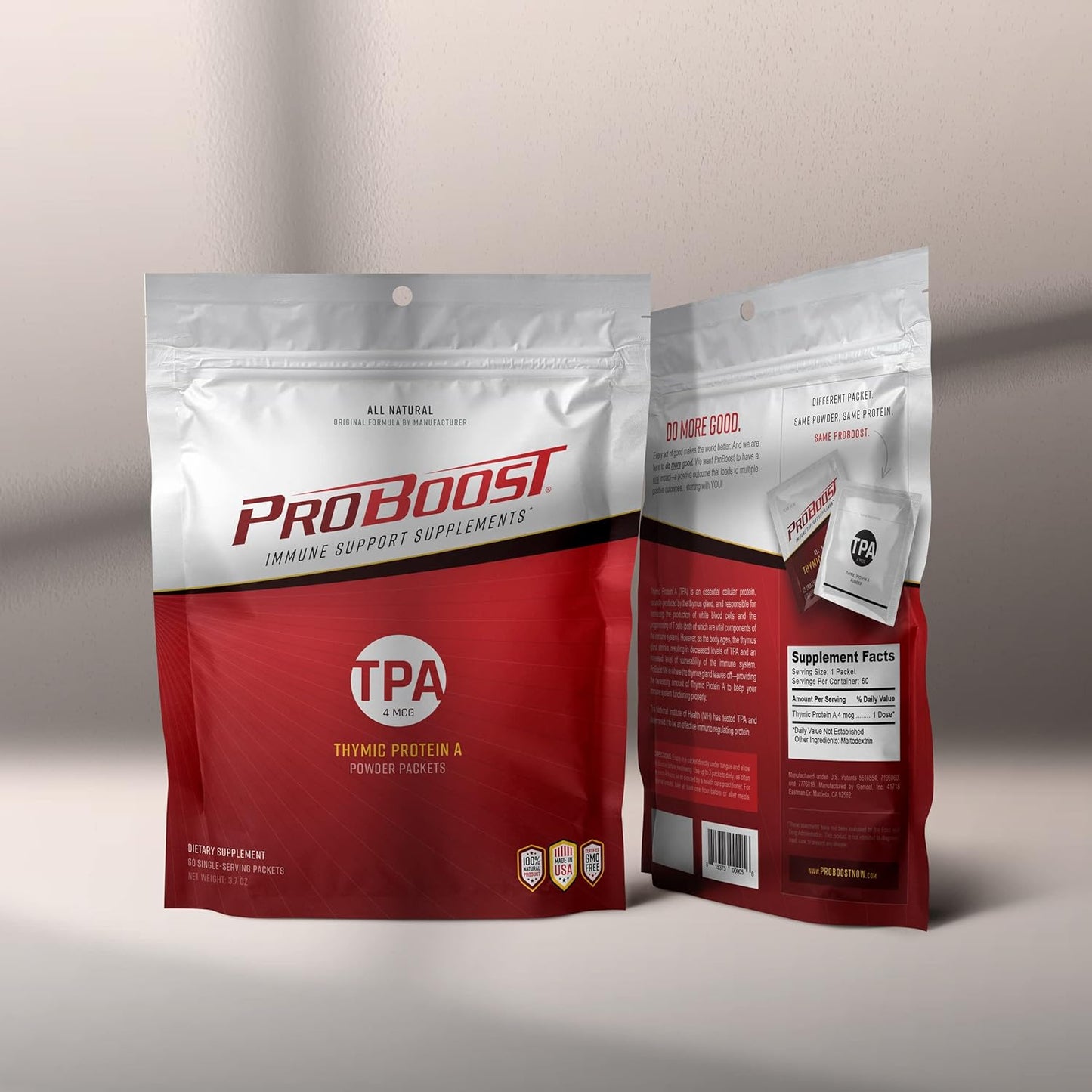 4 Mcg Thymic Protein a (TPA) Powder - Immune Regulation and Support Supplement - 60 Packets