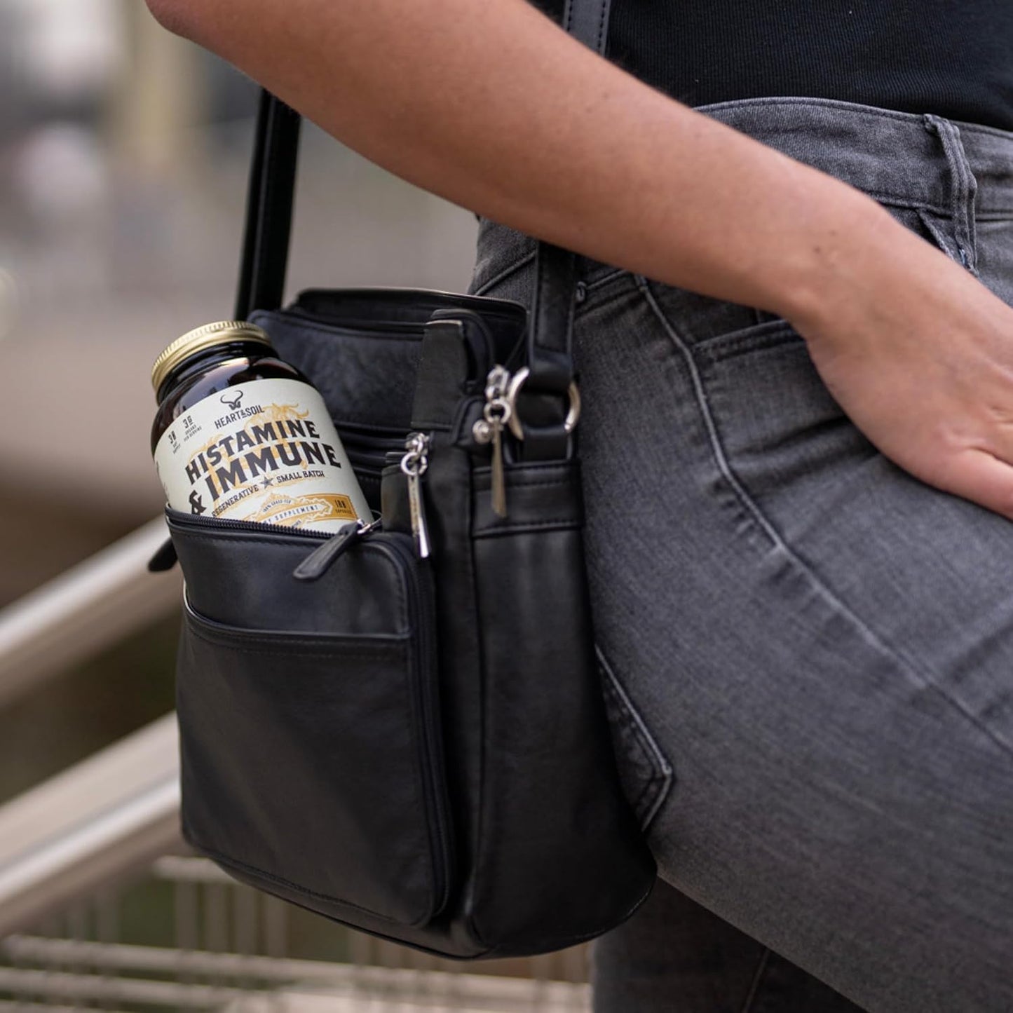 HEART & SOIL Histamine and Immune Support – 3000Mg DAO Enzyme Supplements with Bovine Thymus, Selenium & Vitamin A – 180 Capsules