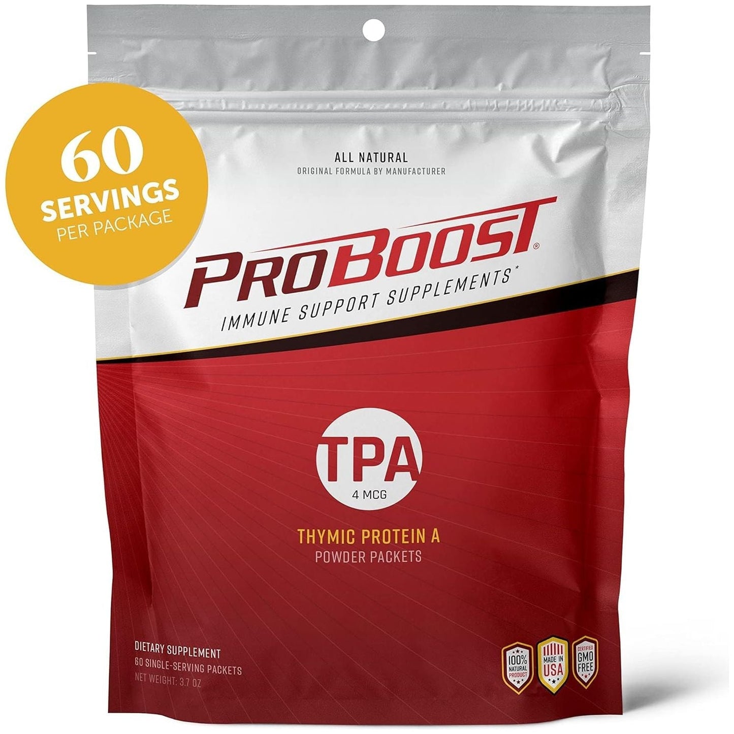 4 Mcg Thymic Protein a (TPA) Powder - Immune Regulation and Support Supplement - 60 Packets