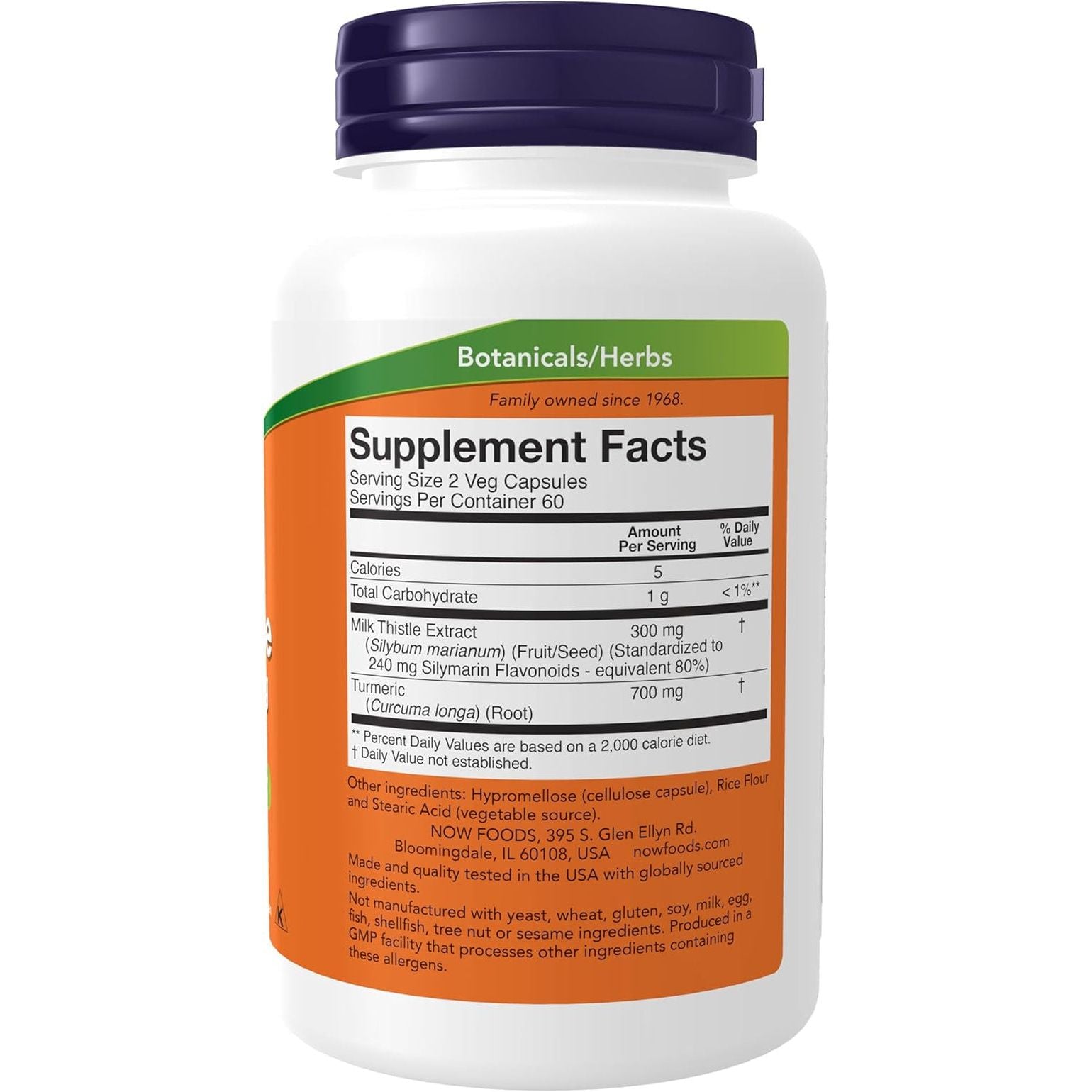 NOW Foods Supplements, Silymarin Milk Thistle Extract 150 Mg with Turmeric, Supports Liver Function*, 120 Capsules