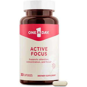 One a Day Brain Supplement for Memory and Focus Support 30 Capsules