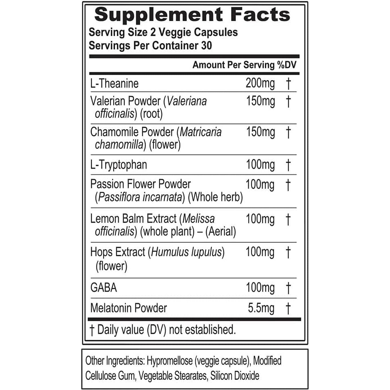 Evlution Nutrition Herbal Complex Sleep Supplements 30 Servings