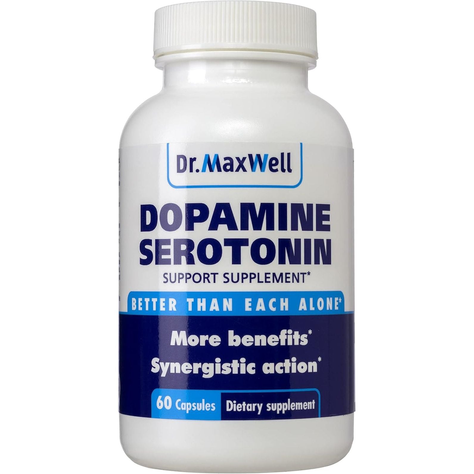 Serotonin and Dopamine Supplements - Helps Maintain Normal Neurotransmitter Levels 60 Capsules
