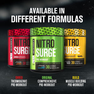Jacked Factory NITROSURGE Pre Workout Supplement - 30 Servings, Cherry Limeade