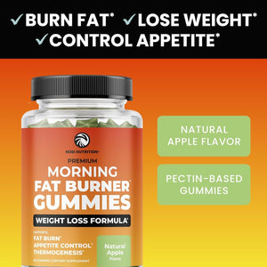 Morning Fat Burner Gummies | Weight Loss for Women & Men 60 Gummies